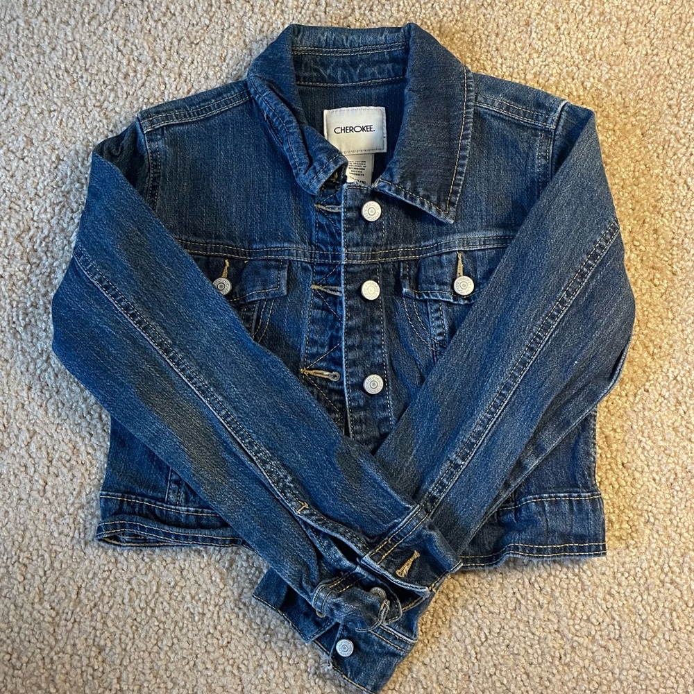 EUC Jean jacket Sz M 7/8